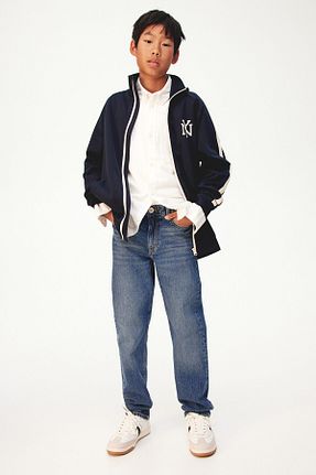 شلوار جین آبی بچه گانه پاچه لوله تفنگی H&M - کد 862598891