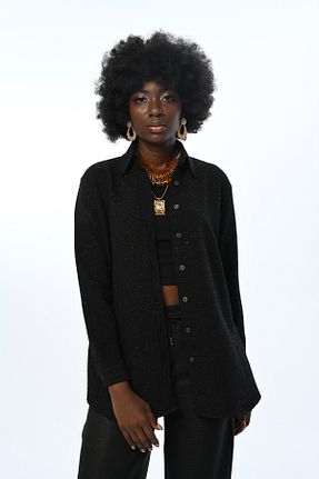 پیراهن مشکی زنانه اورسایز Orfeo Negro - کد 862596907