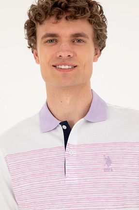 پولوشرت زرشکی مردانه پارچه U.S. Polo Assn. - کد 859231121