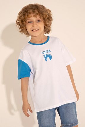 تیشرت سفید بچه گانه اورسایز U.S. Polo Assn. - کد 830453918