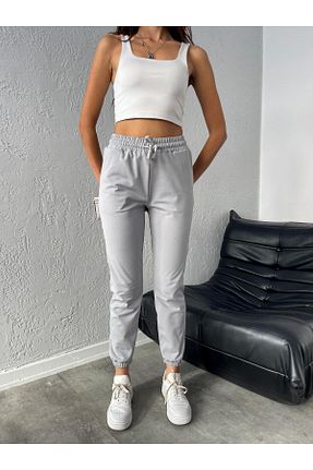 شلوار کرمگن طوسی زنانه سایز بزرگ eccmoda - کد 862618296