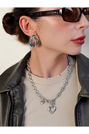 گوشواره استیل (فولاد) زنانه استیل ضد زنگ Roosvel - کد 862642029