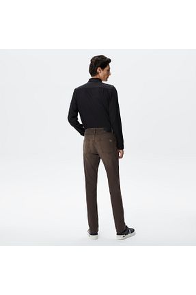 شلوار قهوه ای مردانه پنبه ای Lacoste - کد 769546534