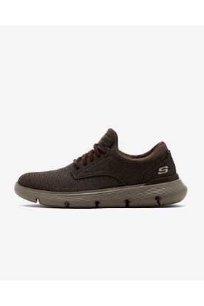 کفش اسنیکر قهوه ای مردانه بند دار Skechers - کد 798228453