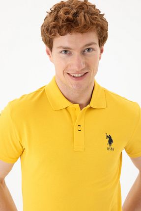 پولوشرت زرد مردانه پارچه ای U.S. Polo Assn. - کد 832720364