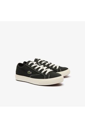 کفش اسنیکر مشکی مردانه بند دار Lacoste - کد 837968472