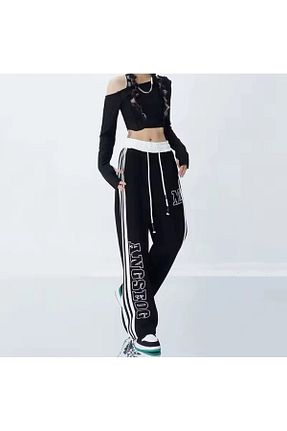 شلوار کرمگن مشکی زنانه اورسایز RockMore - کد 862724427
