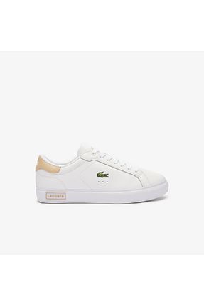 کفش اسنیکر سفید زنانه بند دار Lacoste - کد 837975527