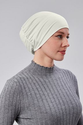 کلاه شنای حجاب نباتی زنانه Sonbaharmoda - کد 820017934