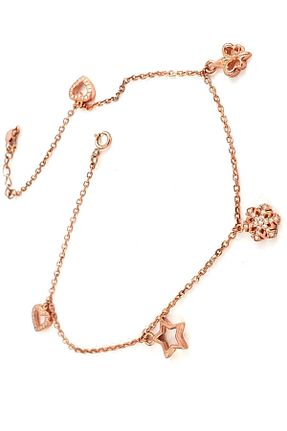 خلخال نقره طلائی زنانه OSESHOP - کد 50439904