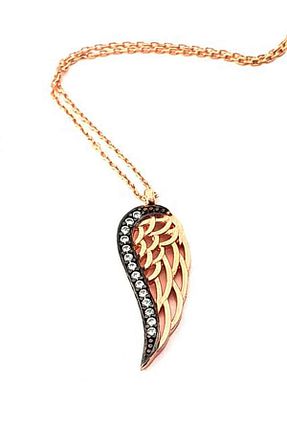 گردنبند نقره طلائی زنانه 925 عیار OSESHOP - کد 79355905
