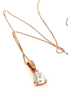 گردنبند نقره طلائی زنانه 925 عیار OSESHOP - کد 84662111