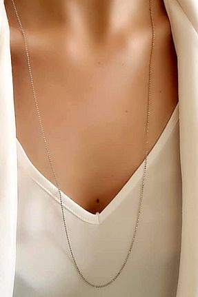 گردنبند نقره زنانه 925 عیار OSESHOP - کد 143373261