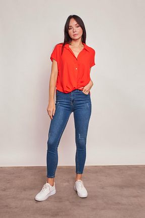 پیراهن نارنجی زنانه رگولار Jument - کد 737913760