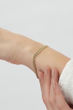 دستبند طلا زرد زنانه 14 عیار ALTINTAKIN - کد 862739624