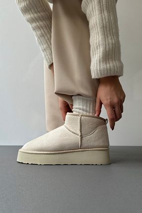 بوت / نیم بوت بژ زنانه جیر Mupa Shoes - کد 772772960