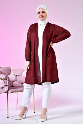 رویه حجاب زرشکی زنانه پلی ویسکون Ferace - کد 635655917