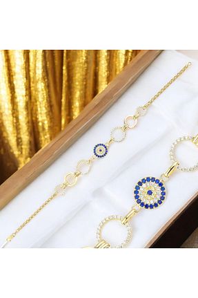 دستبند طلا زرد زنانه 14 عیار Rcp Kuyumculuk - کد 862759420