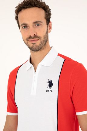 پولوشرت قرمز مردانه پارچه U.S. Polo Assn. - کد 836102424