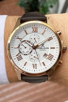 ساعت مچی قهوه ای مردانه 41-45 میلی متر Daniel Klein - کد 344297489