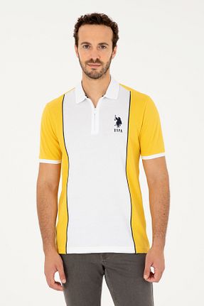 پولوشرت زرد مردانه پارچه U.S. Polo Assn. - کد 843117302