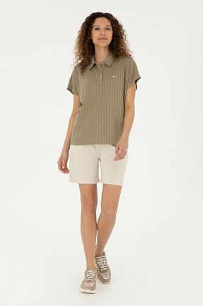 شلوارک و برمودا طوسی زنانه پارچه U.S. Polo Assn. - کد 834669804
