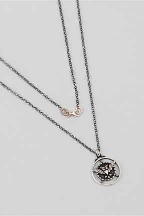 گردنبند نقره طوسی مردانه 925 عیار So Chic - کد 153730510