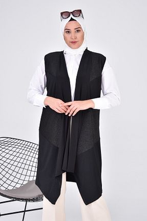 جلیقه حجاب مشکی زنانه سایز بزرگ Ferace - کد 648911309