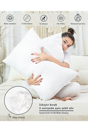 بالش سفید میکروفیبر Yamesa - کد 790287991