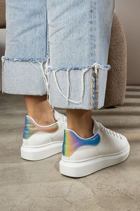 کفش اسنیکر سفید زنانه چرم مصنوعی ShoeTek - کد 764376120