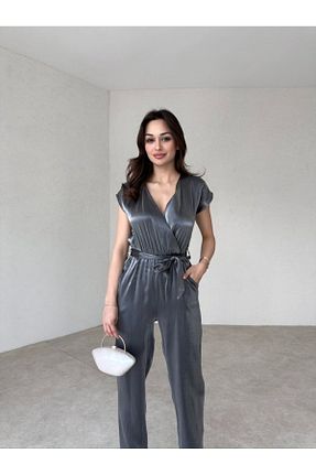 سرهمی طوسی زنانه بدون آستین popibutik - کد 830669929