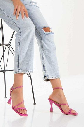 کفش پاشنه بلند کلاسیک صورتی زنانه چرم مصنوعی Miss Mitto - کد 343485514