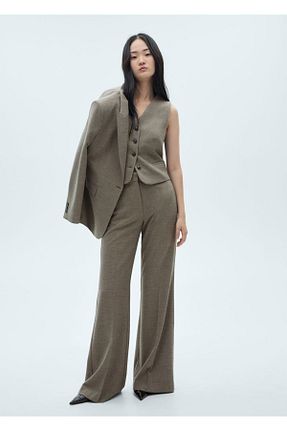 جلیقه خاکی زنانه رگولار MANGO - کد 856993829