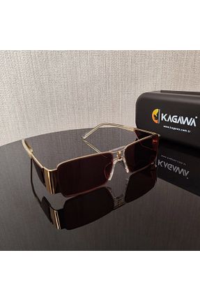 عینک آفتابی قهوه ای زنانه UV400 KAGAWA - کد 841972690