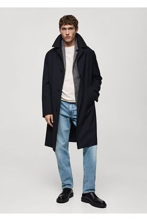 شلوار جین آبی مردانه رگولار MANGO Man - کد 847052875