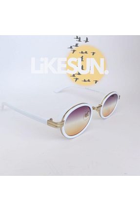 عینک آفتابی سفید زنانه UV400 LiKESUN - کد 862828966
