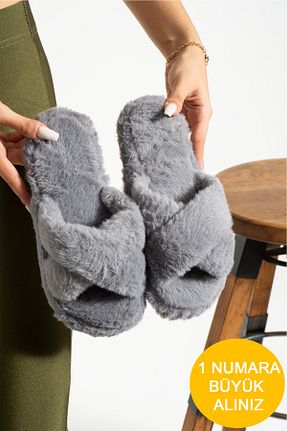 دمپائی خانگی طوسی زنانه پارچه ای STOCON - کد 760415314