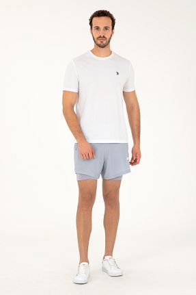شلوارک و برمودا طوسی مردانه پارچه U.S. Polo Assn. - کد 843810318