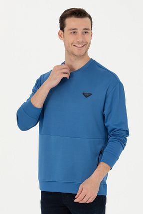 سوئیشرت آبی مردانه ساده U.S. Polo Assn. - کد 834785772