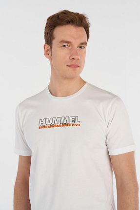 تیشرت سفید مردانه رگولار hummel - کد 862919572