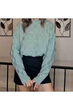 پلیور سبز زنانه ساده Butik - کد 862923184