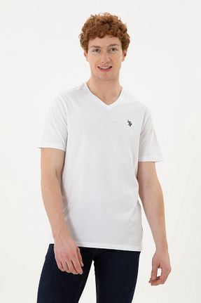 تیشرت سفید مردانه رگولار U.S. Polo Assn. - کد 859187711