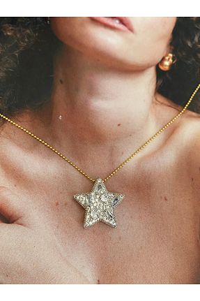 گردنبند استیل ( فولاد ) طلائی زنانه استیل ضد زنگ Pinery Jewels - کد 862928689
