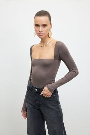 بلوز زرشکی زنانه ساده alenmoda - کد 862927249