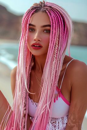 کلاه گیس صورتی زنانه Suzan Peruk - کد 862995394