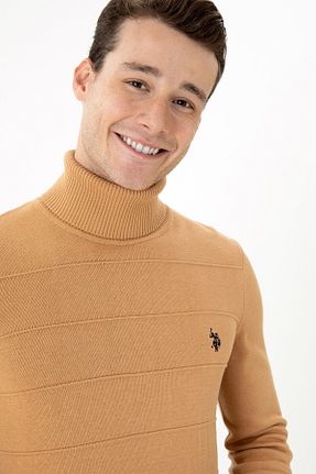 پلیور بژ مردانه ساده U.S. Polo Assn. - کد 780507354