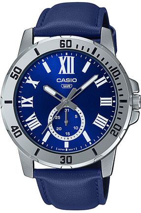 ساعت مچی سرمه ای مردانه 45 میلی متر Casio - کد 341620837