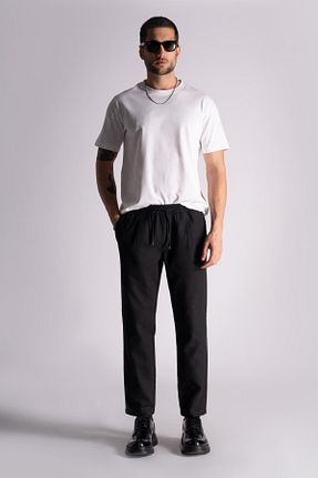 شلوار مشکی مردانه پنبه ای BRACCAS - کد 798084661