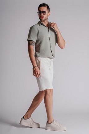شلوارک و برمودا نباتی مردانه Relaxed BRACCAS - کد 835499328