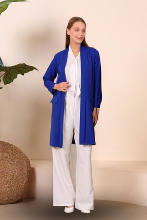 کت حجاب آبی زنانه سایز بزرگ Ferace - کد 739800504
